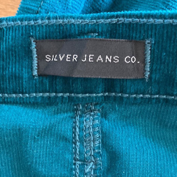 New Highly Desirable High Rise Trousers by Silver Jeans, turquoise women’s Sz 27 - Picture 9 of 10